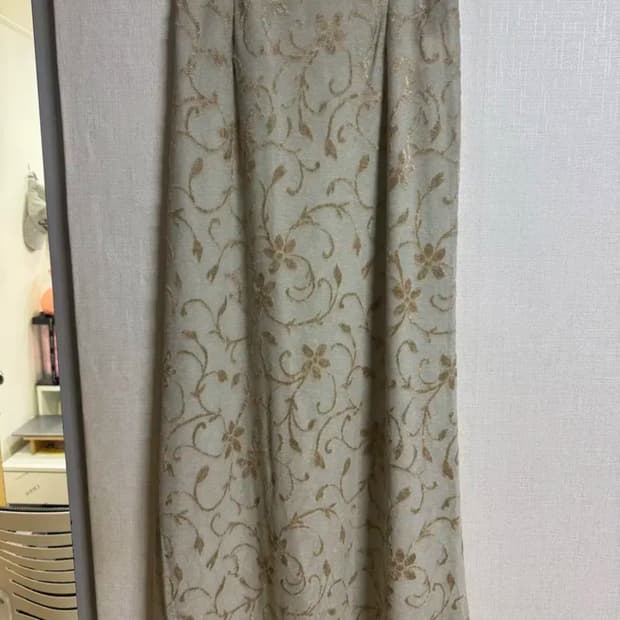 vtg 빈티지 자카드 플라워 롱스커트 