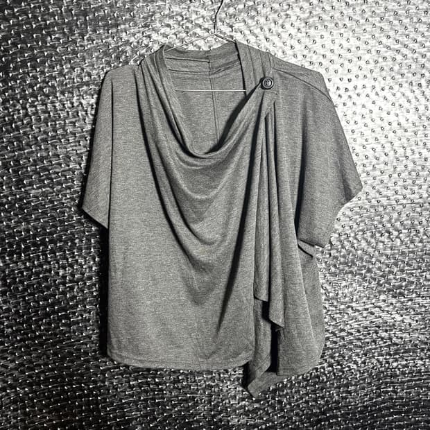 Viante 드레이프 가디건 반팔