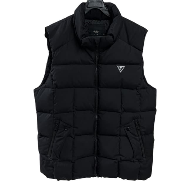 게스 다운 패딩조끼