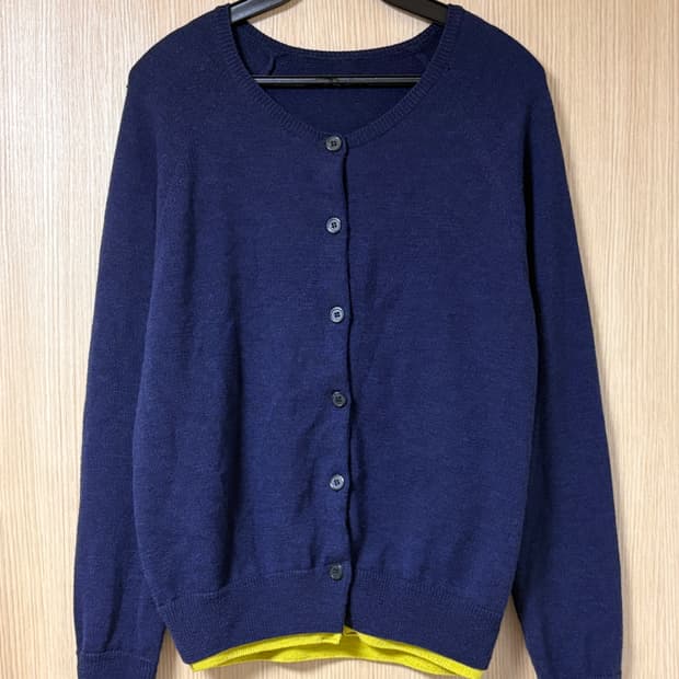 코스모스 컬러 블록 가디건