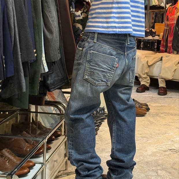 EDWIN JPN selvedge washed denim pants