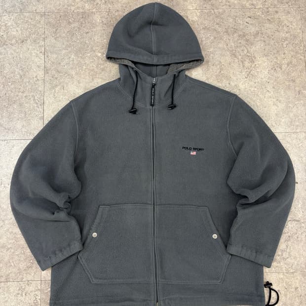polo sports 그레이 폴리스 후드집업 #csz4185