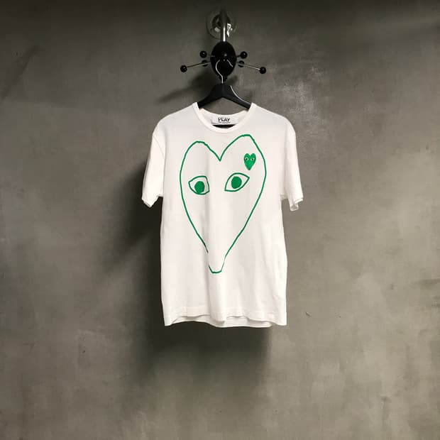 꼼데가르송 와펜 반팔 티셔츠 화이트 L