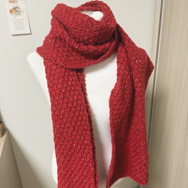 손뜨개 빈티지 머플러 새상품