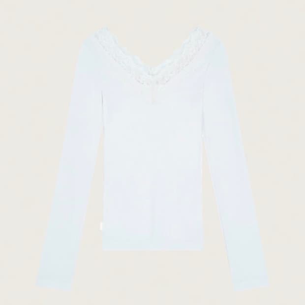 클리시어 크림도넛 롱 슬리브 베이비 블루 새상품