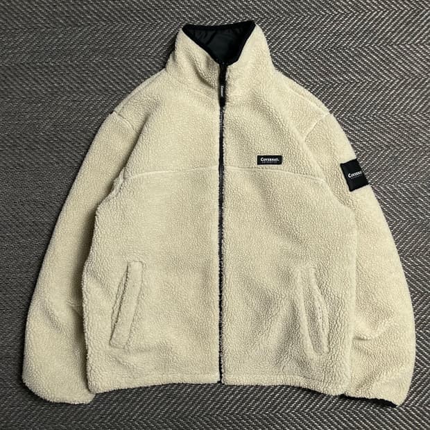 커버낫 빅로고 리버시블 플리스 자켓y 5412