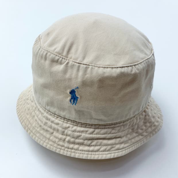 [OS/정품] 폴로 랄프로렌 베이지 S/M 버킷햇
