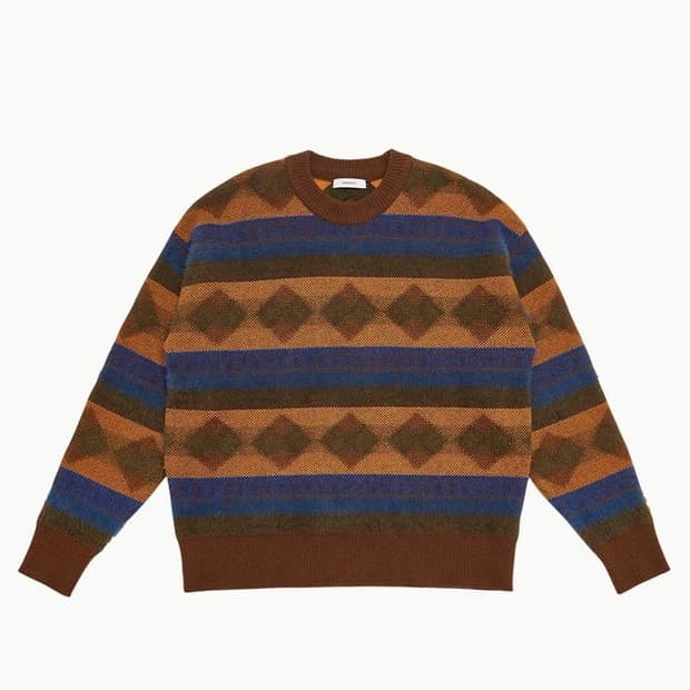 아모멘토 자카드 니트 풀오버 M