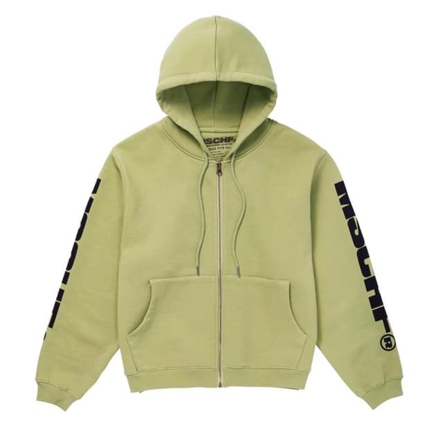미스치프 20SS 스펠아웃 후드집업 그린