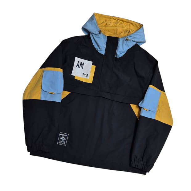 Vintage 배색 아노락