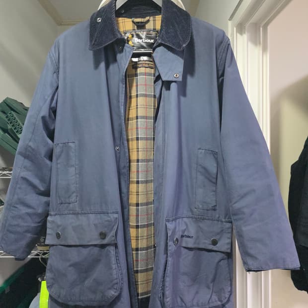 barbour 바버 보더 [40] 논왁스 국내 XL 네이비