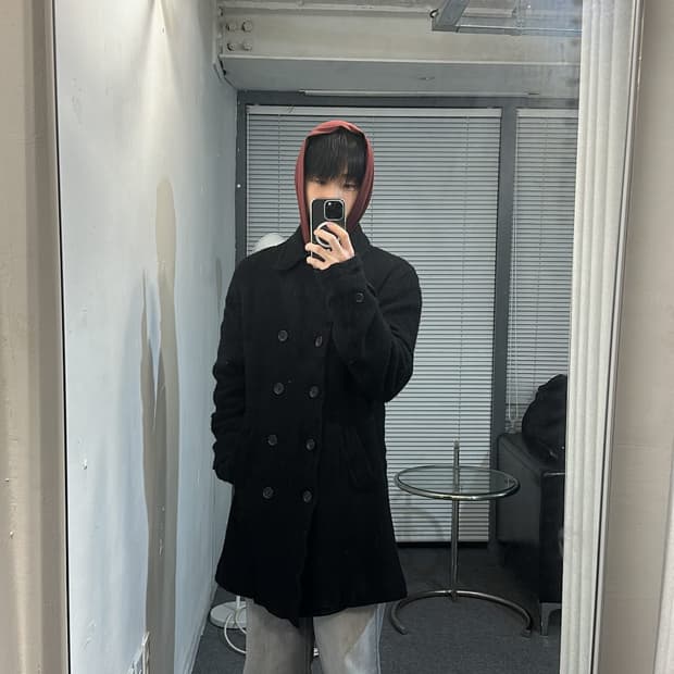 꼼데가르송 옴므 듀스 축융 피코트 L