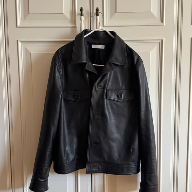 아이엘 25AW 콥 레더 셔츠 자켓 