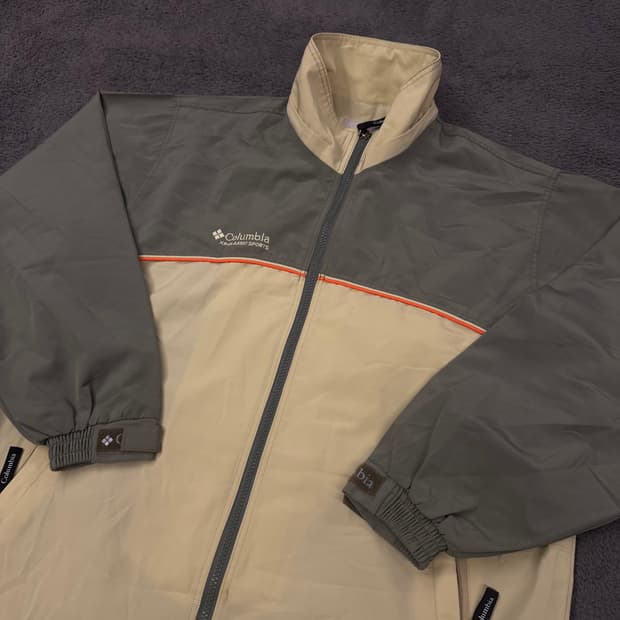 [ 정품/95 ] 컬럼비아 올드스쿨 배색 바람막이 자켓