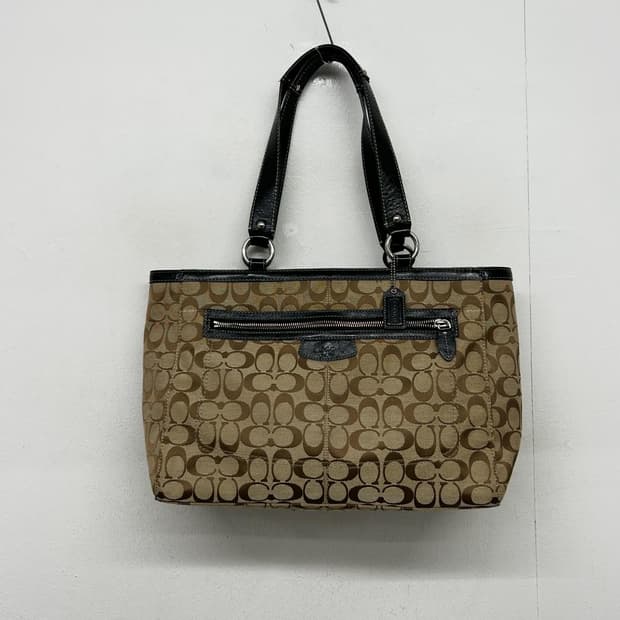 코치 시그니처 숄더백 브라운