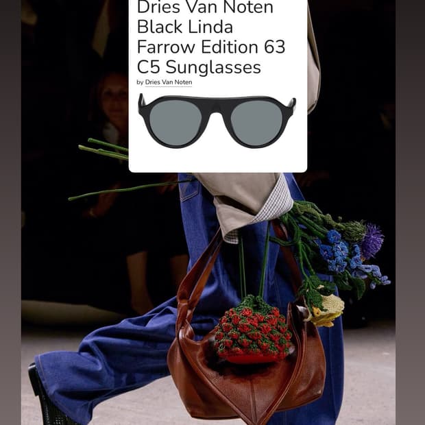 Dries Van Noten x Linda Farrow glasses