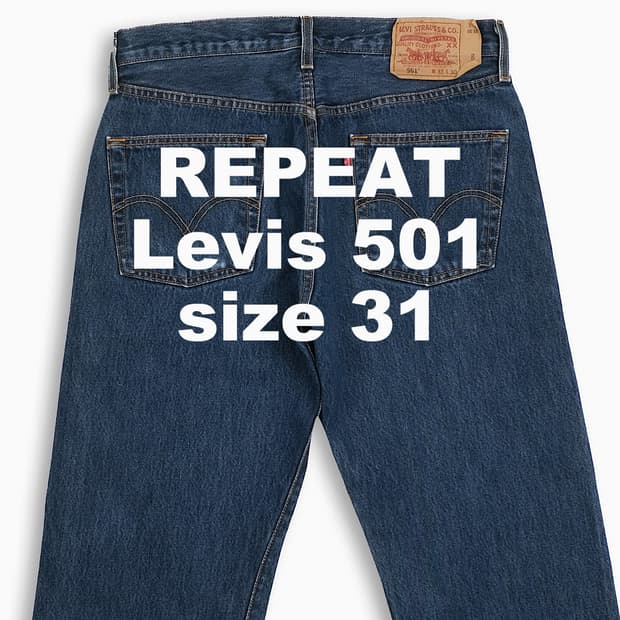 빈티지 리바이스 501 진청 31 인치 LV50133482