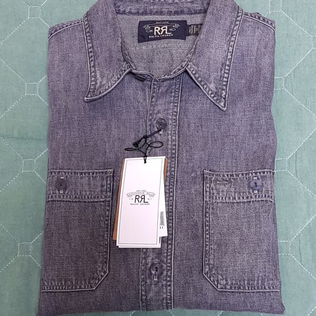 [새상품/M] RRL 데님 워크셔츠 팝니다.