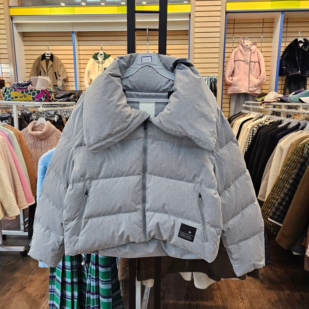 no.107 데상트 덕다운 숏패딩 크롭패딩 (XS)