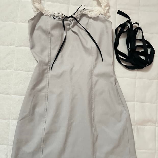 드라이로즈 코르셋원피스 라이트그레이