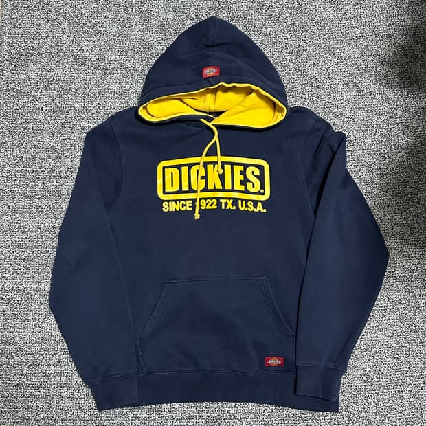 (M) 디키즈 로고 프린팅 후드티