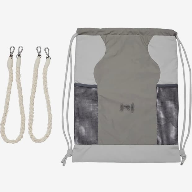 Wave Handmade Gym Sack - Gray