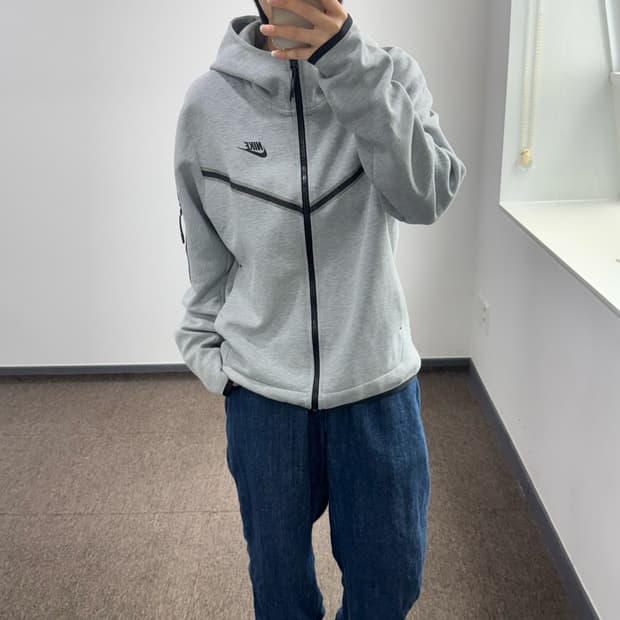 Nike 나이키 그레이 테크팩 후드집업