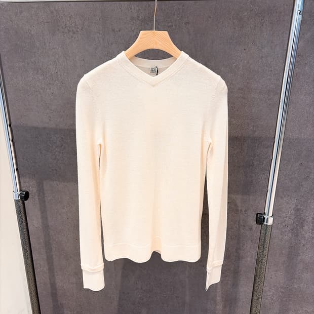 (정품/새상품) 토템 여성 크림 투톤 울 니트