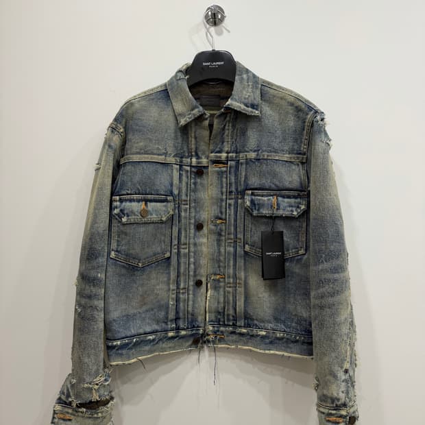 (미착용 새상품) 생로랑 데님 디스 자켓 xs (체감M) 팝니다