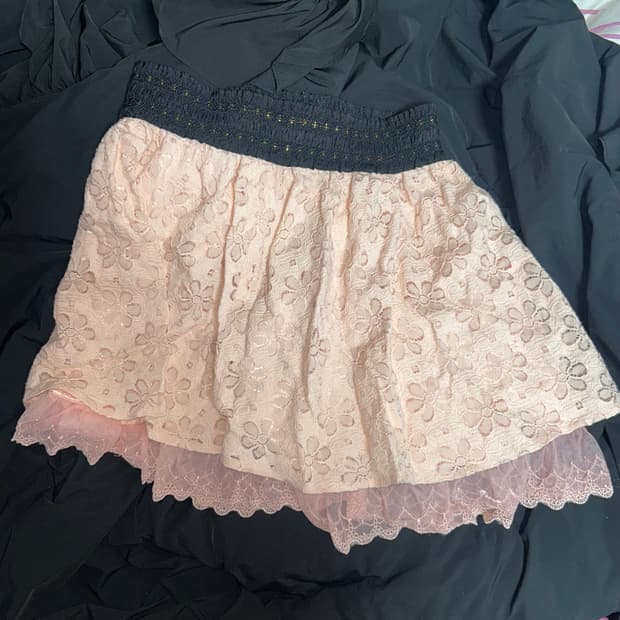 갸루 y2k 모리걸 프릴 스커트