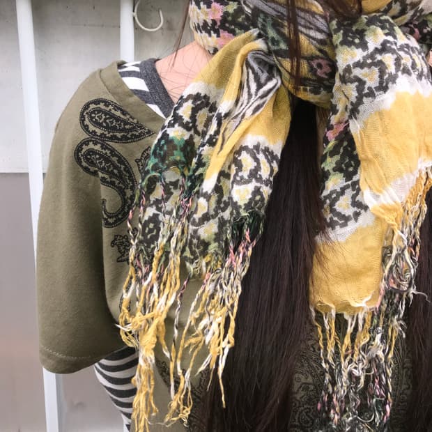 vintage pattern scarf