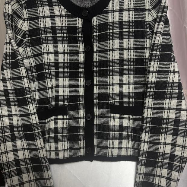 폴로 랄프로렌 체크 가디건