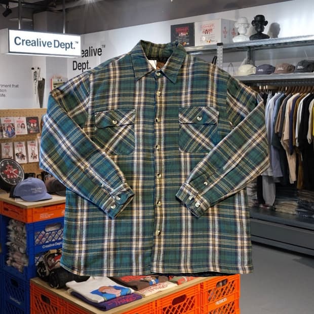 빈티지 패딩 셔츠 (Man XL) AA1281