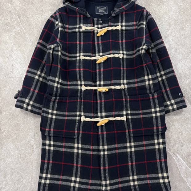 - Burberry Signature Check Duffle Coat  