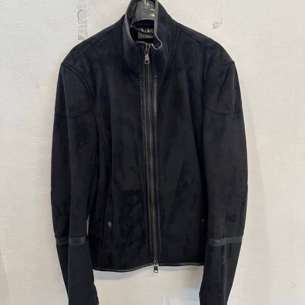 아르마니 익스체인지 스웨이드 집업 자켓