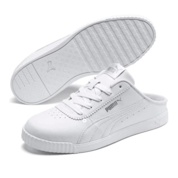 Puma 카리나 슬림 뮬 화이트 (230)
