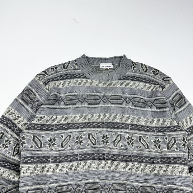 VTG 빈티지 재팬 노르딕 케이블 니트 (L)