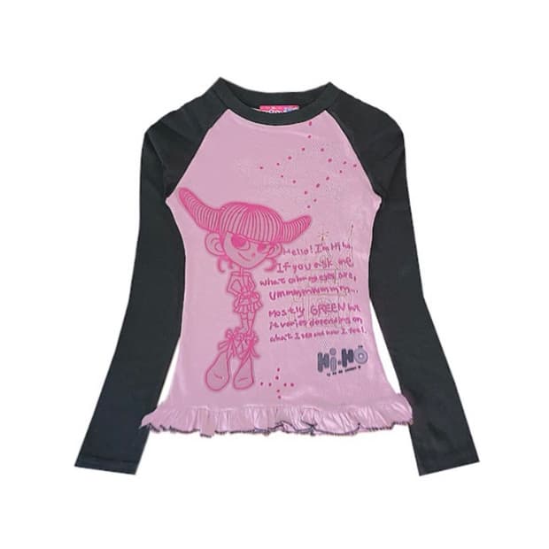 하이호체이 TICKLE T raglan shirt