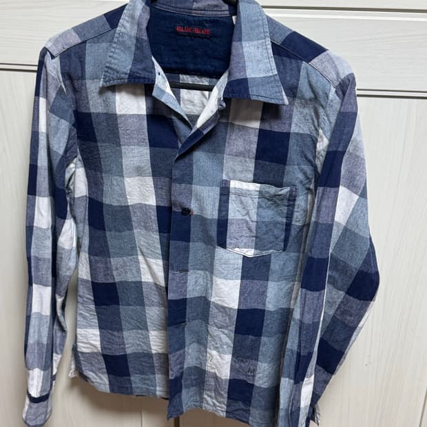 Blue blue 오픈카라 셔츠