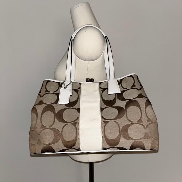  90ss Coach Beige Shoulder bag