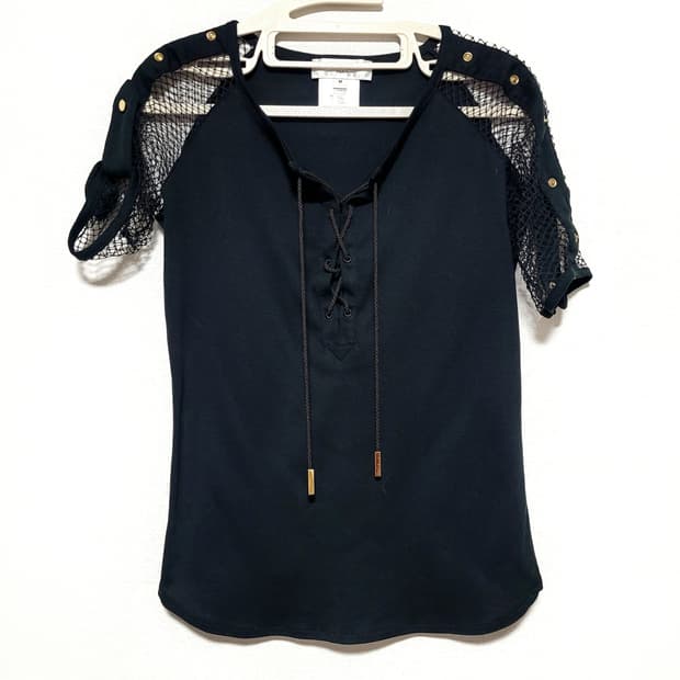 GIVENCHY 지방시 숏슬리브티 블라우스 (55/M) 상태최상/1회착