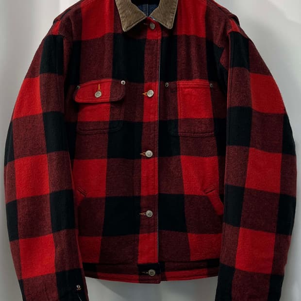 90's 폴로 랄프로렌 버팔로 리버서블 덩가리 데님 트러커 자켓