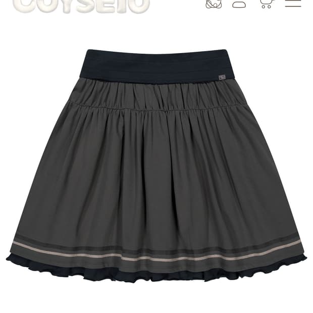COYSEIO  BLYTHE FOLDING SHIRRING SKIRT