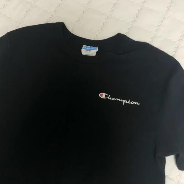 빈티지 챔피온 반팔티 블랙