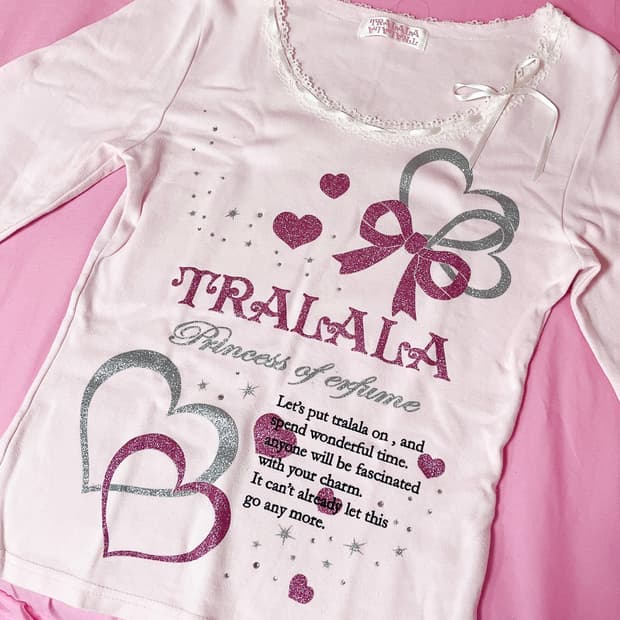 tralala 트라라라 핑크 탑