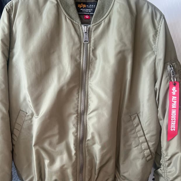 알파인더스트리 MA-1 옥스포드 플라이트 자켓 OG-107 그린 L
