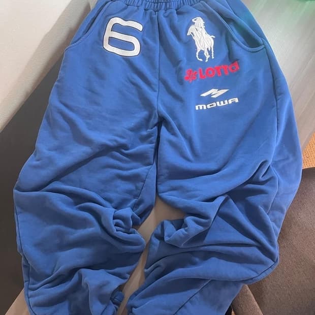 Mowalola LDN joggers blue 색상 구합니다