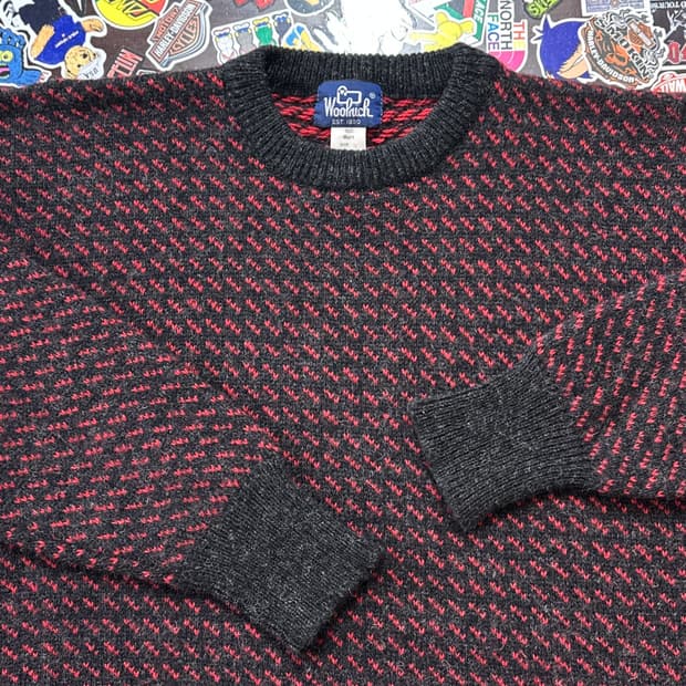 90s 울리치 버드아이 울 니트 스웨터 XL