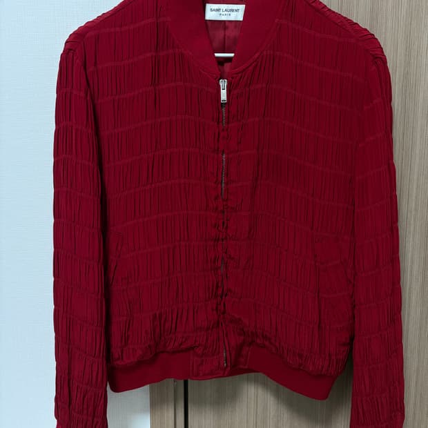 생로랑 23ss크레이프 블루종 50