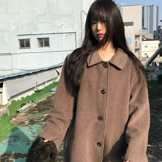 소프트 울 앙고라 블랜드 코트